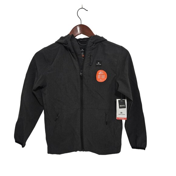 Rip Curl Boy's Elite Anti Series Jacket in Black‎ - Size 8 - Picture 1 of 9